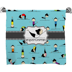Yoga Poses Bath Towel (Personalized)
