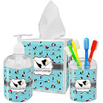 Yoga Poses Acrylic Bathroom Accessories Set w/ Name or Text