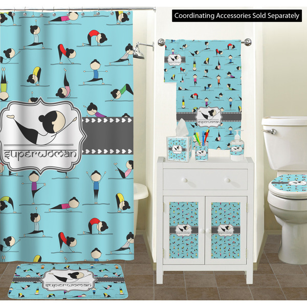 Yoga Poses Bathroom Scene