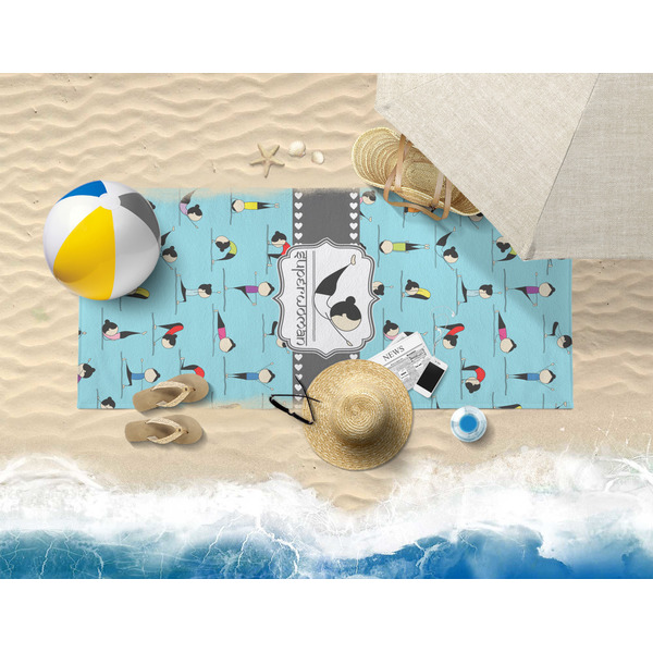 Yoga Poses Beach Towel Lifestyle