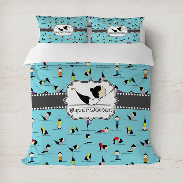 Custom Yoga Poses Duvet Cover (Personalized)