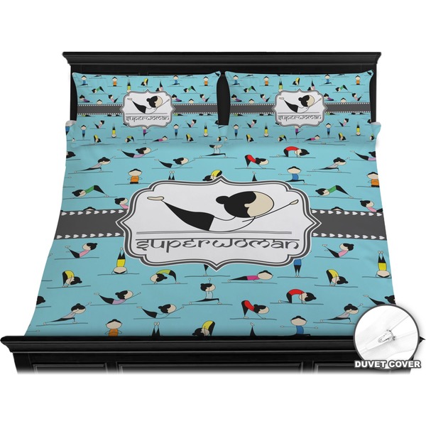 Yoga Poses Bedding Set (King) - Duvet