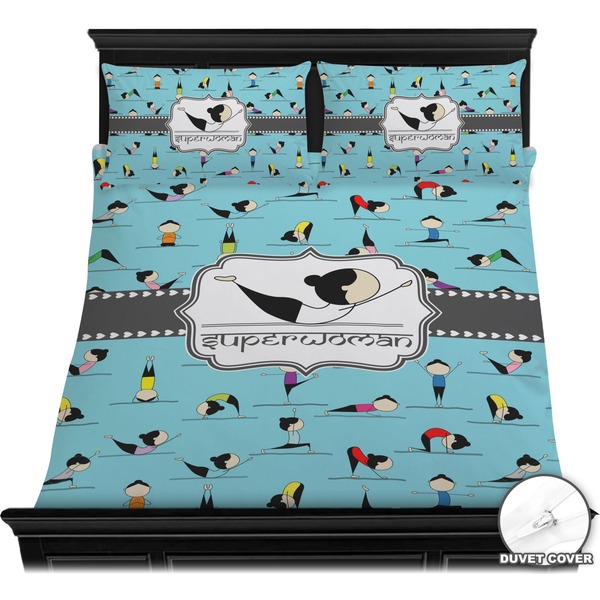 Yoga Poses Bedding Set (Queen) - Duvet