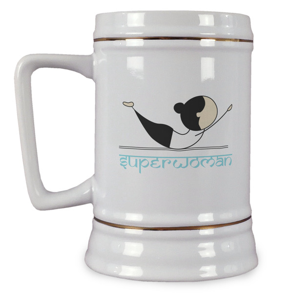 Custom Yoga Poses Beer Stein (Personalized)