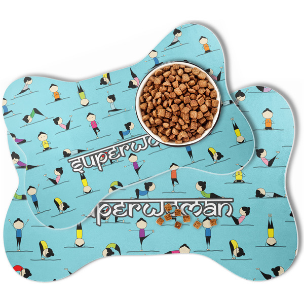 Yoga Poses Bone Shaped Dog Mats - MAIN