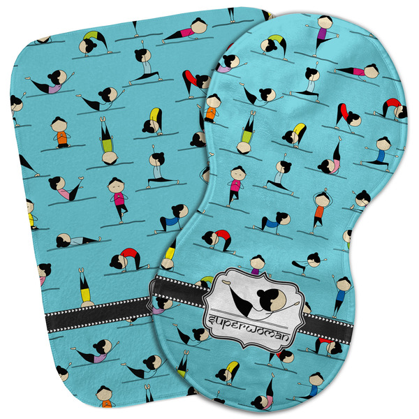 Custom Yoga Poses Burp Cloth (Personalized)