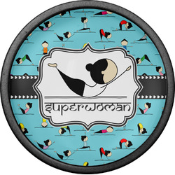 Yoga Poses Cabinet Knob (Black) (Personalized)