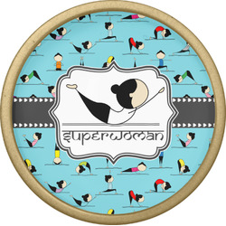 Yoga Poses Cabinet Knob - Gold (Personalized)