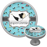 Yoga Poses Cabinet Knob (Silver) (Personalized)