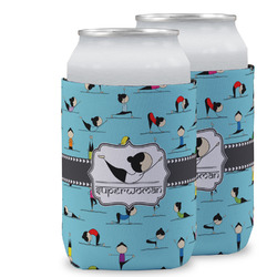 Yoga Poses Can Cooler (12 oz) w/ Name or Text
