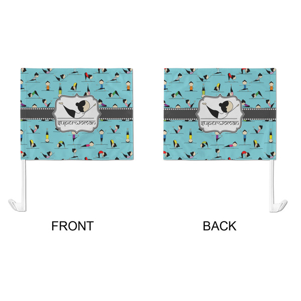 Yoga Poses Car Flag - Large - APPROVAL