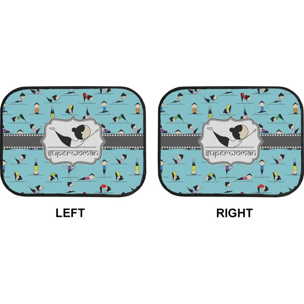 Yoga Poses Car Floor Mats (Back Seat) (Approval)
