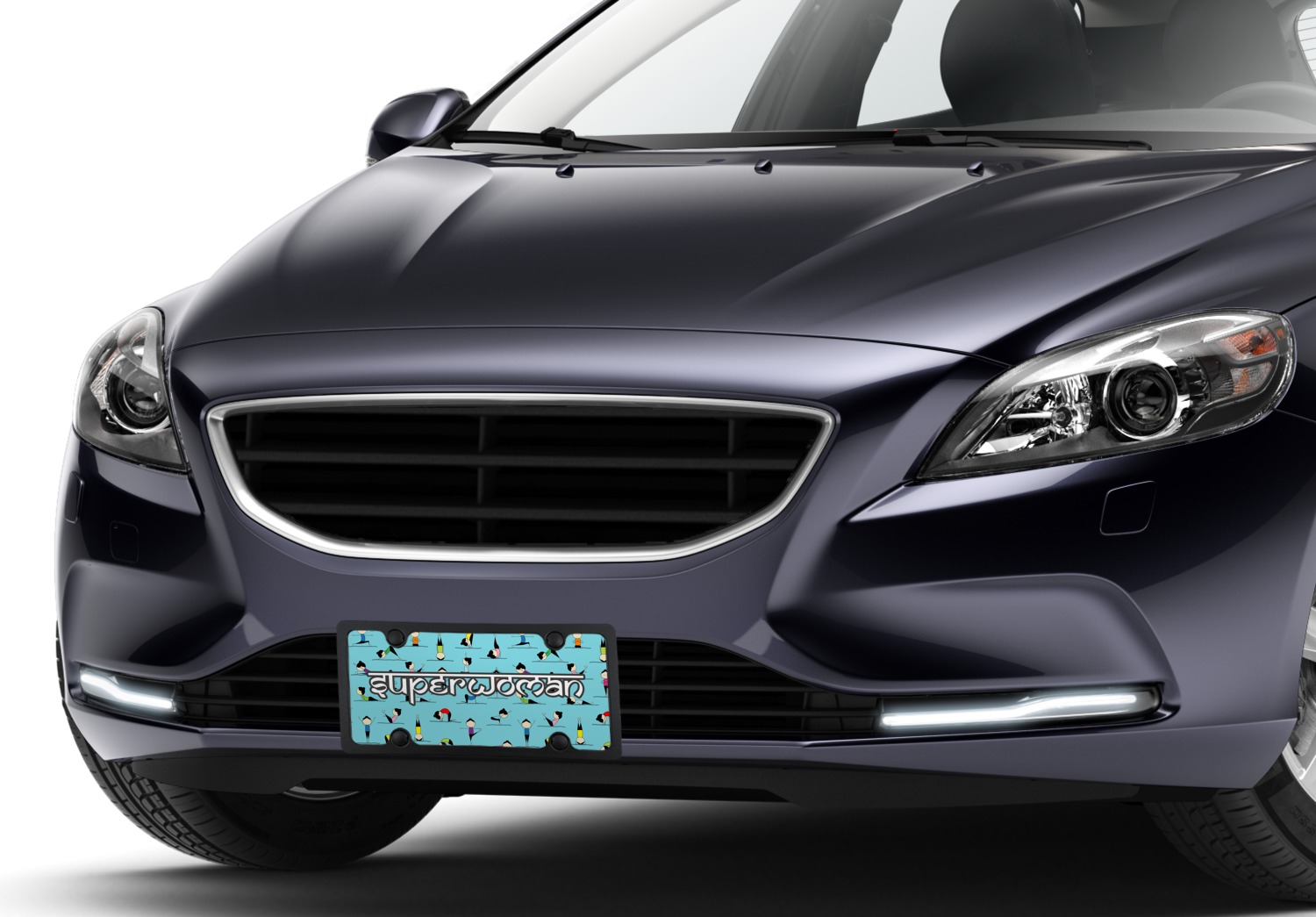 Custom Yoga Poses Front License Plate (Personalized) YouCustomizeIt