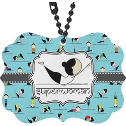 Yoga Poses Rear View Mirror Decor (Personalized)