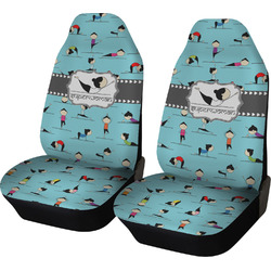 Yoga Poses Car Seat Covers (Set of Two) (Personalized)