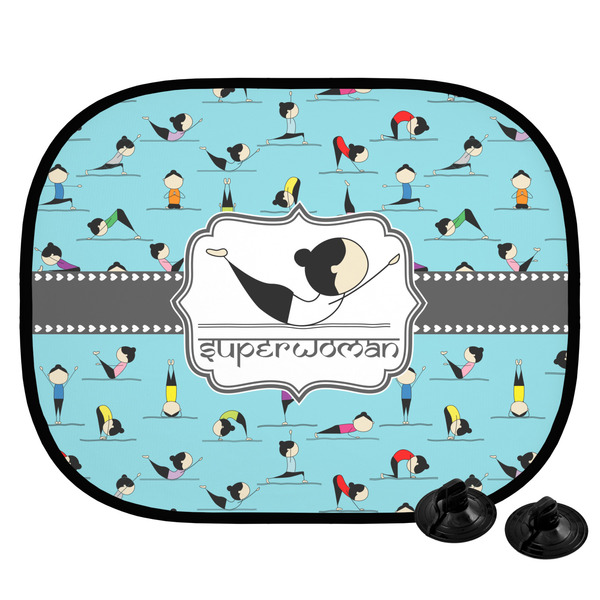Custom Yoga Poses Car Side Window Sun Shade (Personalized)