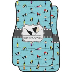 Yoga Poses Car Floor Mats (Front Seat) (Personalized)