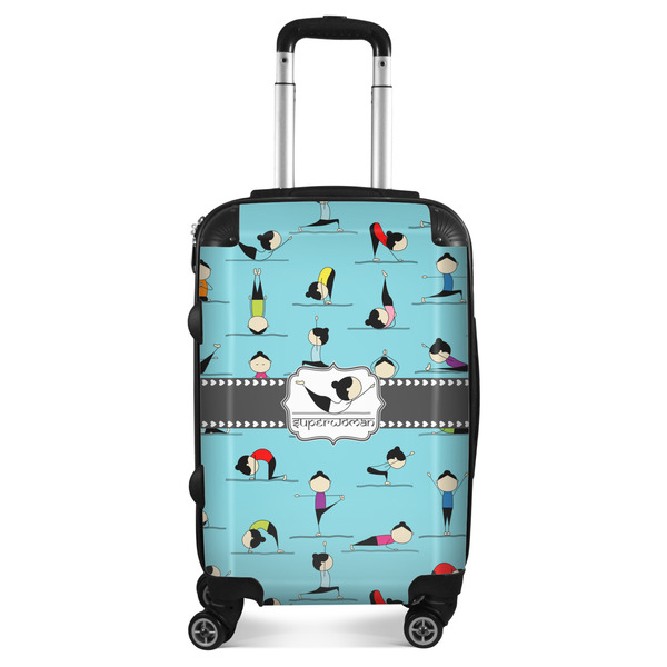 Custom Yoga Poses Suitcase - 20" Carry On (Personalized)