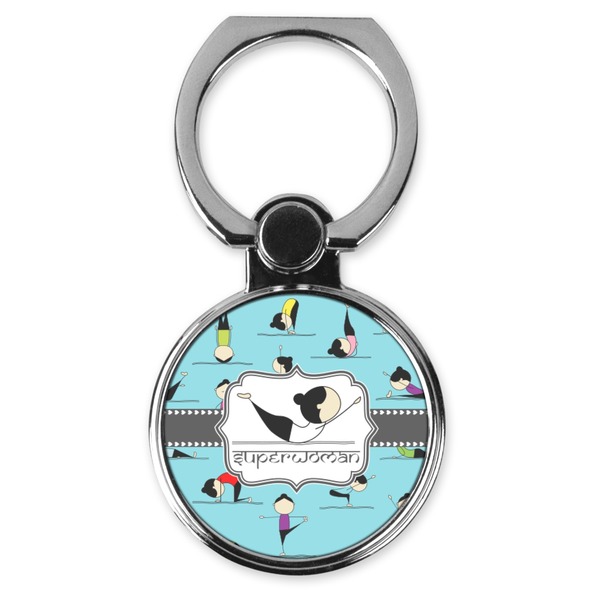 Custom Yoga Poses Cell Phone Ring Stand & Holder (Personalized)