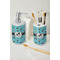 Yoga Poses Ceramic Bathroom Accessories - LIFESTYLE (toothbrush holder & soap dispenser)