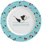 Yoga Poses Ceramic Dinner Plates (Set of 4) (Personalized)