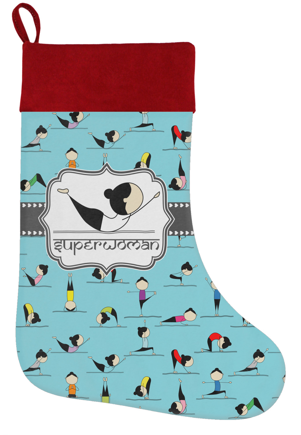 Yoga Poses Holiday / Christmas Stocking (Personalized) Yoga Poses Holiday / Christmas Stocking (Personalized)