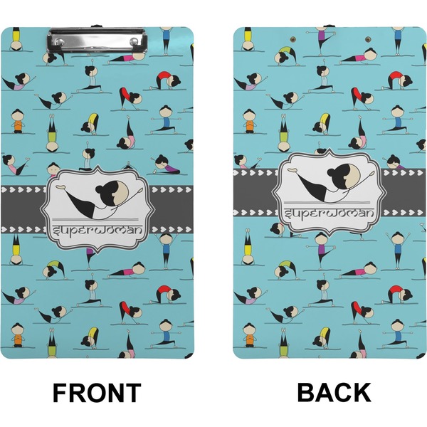Yoga Poses Clipboard (Legal) (Front + Back)