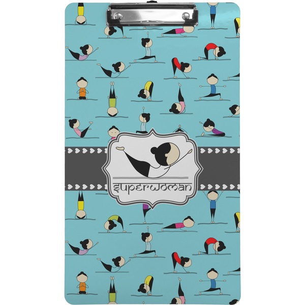 Custom Yoga Poses Clipboard (Legal Size) (Personalized)