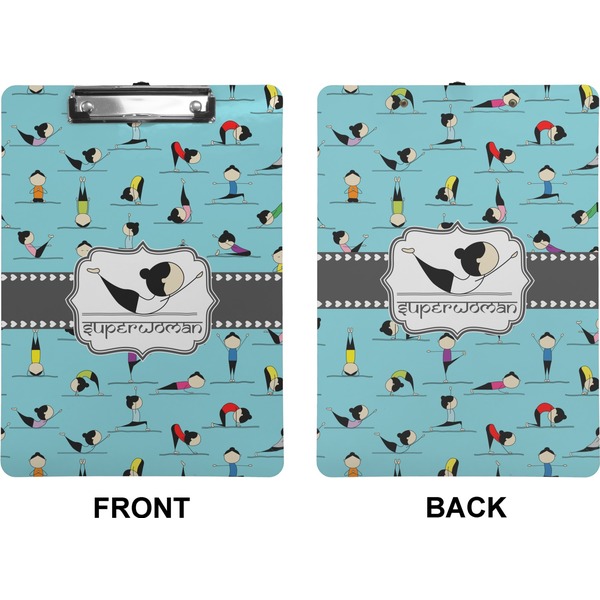 Yoga Poses Clipboard (Letter) (Front + Back)