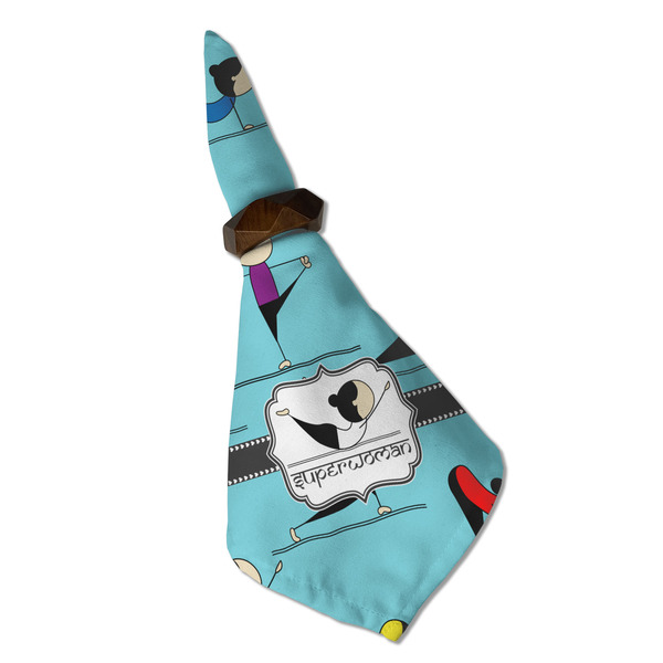 Yoga Poses Cloth Napkins - Personalized Dinner (Folded in Ring) (MAIN)