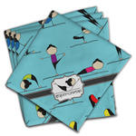 Yoga Poses Cloth Napkins (Set of 4) (Personalized)