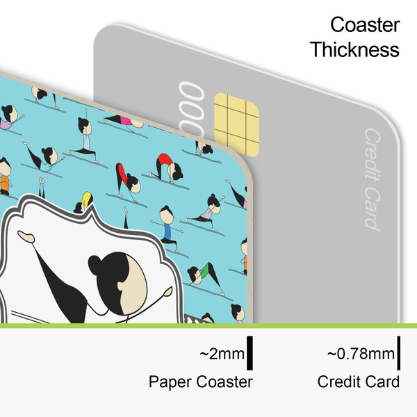 Yoga Poses Coaster Thickness