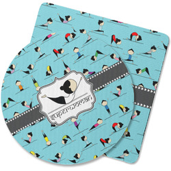 Yoga Poses Rubber Backed Coaster (Personalized)