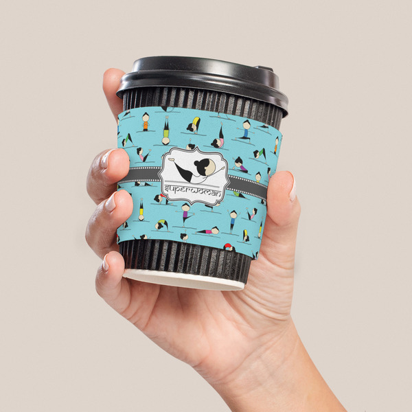 Yoga Poses Coffee Cup Sleeve - LIFESTYLE