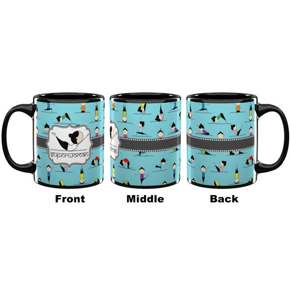 Yoga Poses Coffee Mug - 11 oz - Black APPROVAL