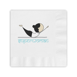 Yoga Poses Coined Cocktail Napkins (Personalized)