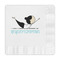 Yoga Poses Embossed Decorative Napkin - Front View