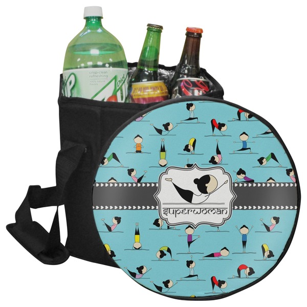 Custom Yoga Poses Collapsible Cooler & Seat (Personalized)