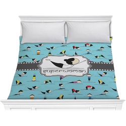 Yoga Poses Comforter - King (Personalized)