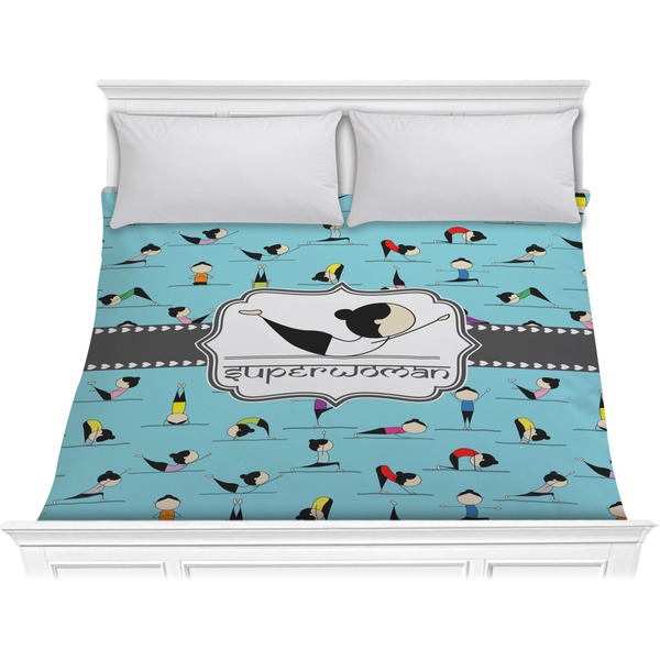 Custom Yoga Poses Comforter - King (Personalized)