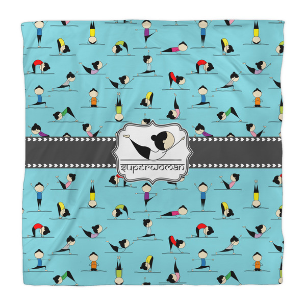 Yoga Poses Comforter - Queen - Front