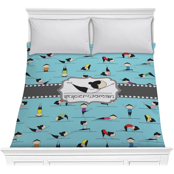 Custom Yoga Poses Comforter - Full / Queen (Personalized)