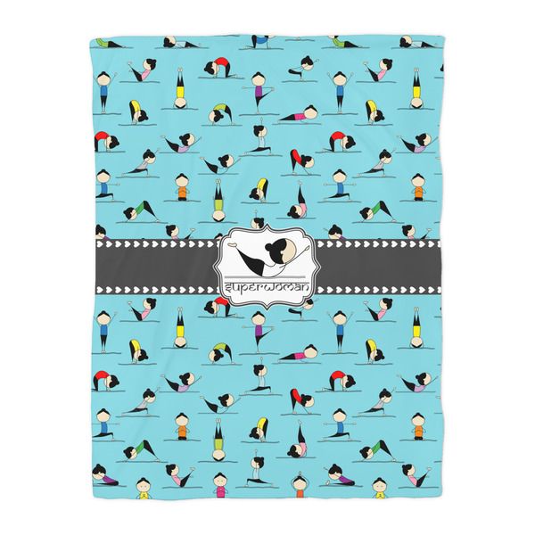 Yoga Poses Comforter - Twin - Front