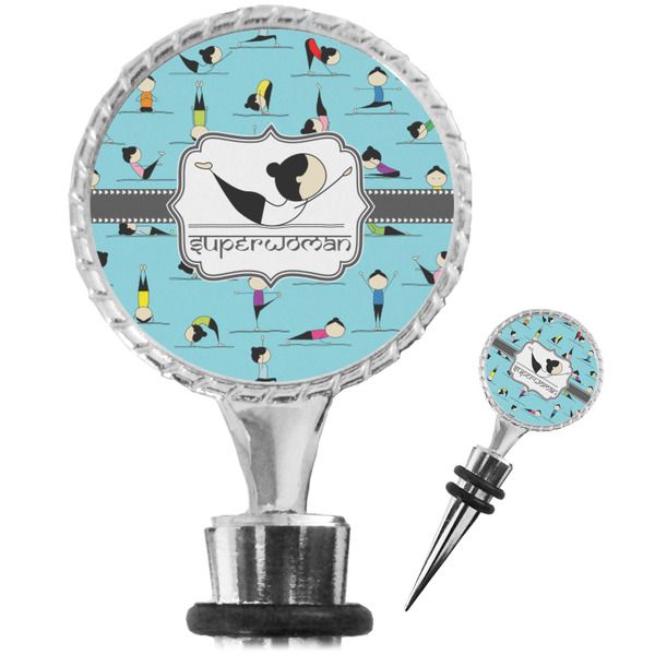 Custom Yoga Poses Wine Bottle Stopper (Personalized)
