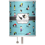 Yoga Poses 7" Drum Lamp Shade (Personalized)