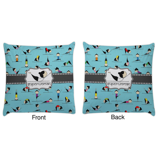 Yoga Poses Decorative Pillow Case - Approval