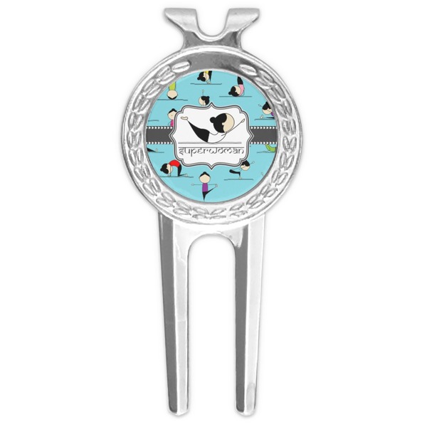 Custom Yoga Poses Golf Divot Tool & Ball Marker (Personalized)