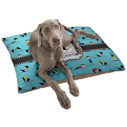 Yoga Poses Dog Bed - Large w/ Name or Text