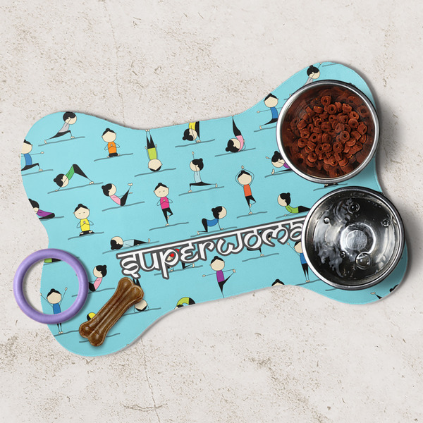 Yoga Poses Dog Bone Shaped Mat Lifestyle