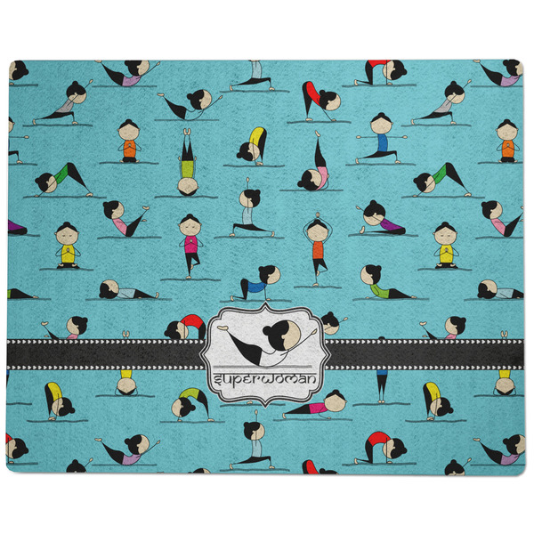 Yoga Poses Dog Food Mat - Large without Bowls